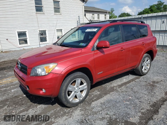 2007 Toyota RAV4 Sport with VIN JTMBD32V276045858, listed as a Copart auction lot 57290625 with Not provided miles and Clean title. Bid and sale history available at DreamBid. Image 1.