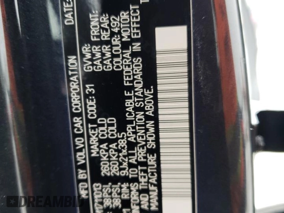 2021 Volvo XC90 Momentum z VIN YV4A22PK3M1711013, wystawiony jako Copart lot #86363804 z przebiegiem 99 219 mil mil oraz Szkoda całkowita • Salvage title. Historia ofert i sprzedaży dostępna na DreamBid. Obrazek 14.
