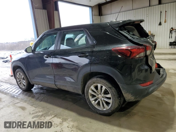 2021 Chevrolet TrailBlazer LS with VIN KL79MNSL9MB022568, listed as a Copart auction lot 47202985 with 60,773 mi miles and Salvage Title. Bid and sale history available at carsss.com. Image 2.