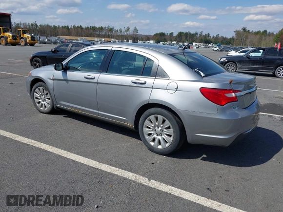 2014 Chrysler 200 LX with VIN 1C3CCBAB7EN212540, listed as a IAAI auction lot 42037247 with 207,670 mi miles. Bid and sale history available at carsss.com. Image 3.