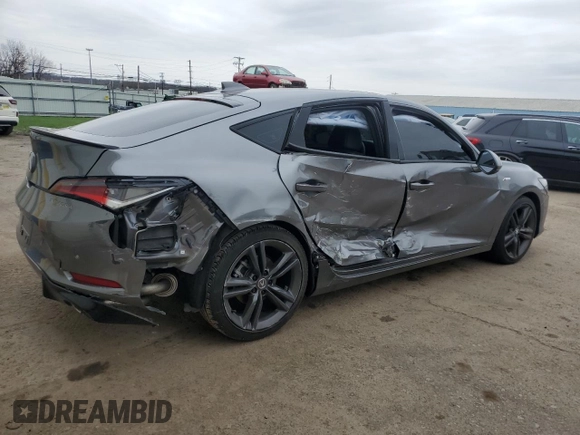 2024 Acura Integra Technology with VIN 19UDE4H63RA008296, listed as a Copart auction lot 51762615 with Not provided miles and Salvage title. Bid and sale history available at DreamBid. Image 3.