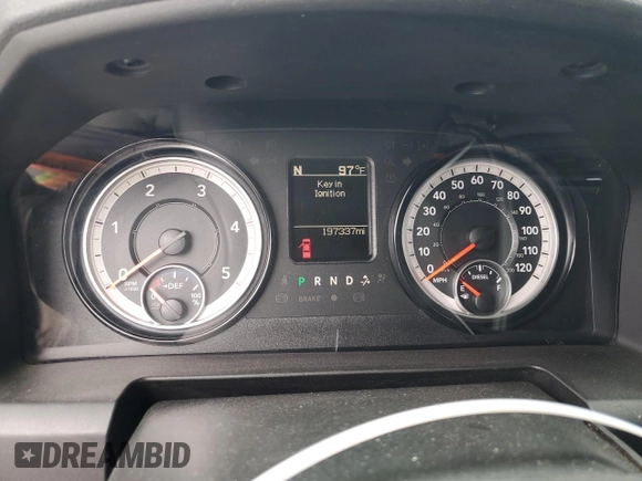 2018 Ram 2500 Tradesman with VIN 3C6UR5CL4JG142236, listed as a Copart auction lot 57782635 with 197,337 mi miles and Salvage title. Bid and sale history available at DreamBid. Image 9.