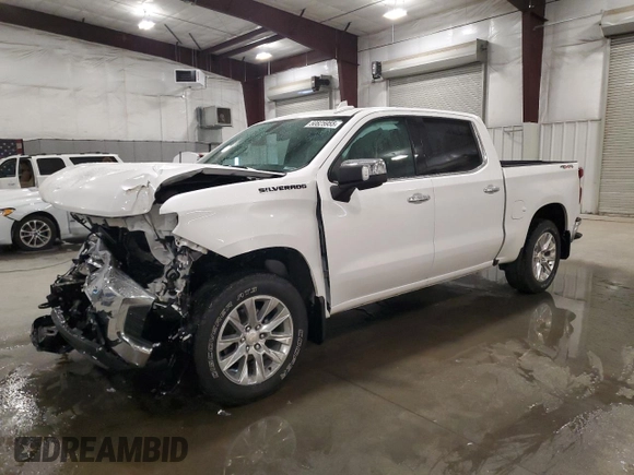2021 Chevrolet Silverado 1500 LTZ with VIN 3GCUYGET2MG135004, listed as a Copart auction lot 50825955 with 53,594 mi miles and Salvage Title. Bid and sale history available at DreamBid. Image 1.