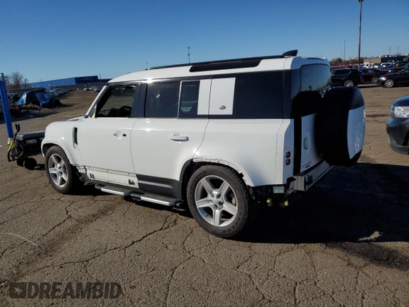 2020 Land Rover Defender SE z VIN SALEPEEU1L2017840, wystawiony jako Copart lot #79827314 z przebiegiem 63 973 mil mil oraz Czysty tytuł • Clean title. Historia ofert i sprzedaży dostępna na DreamBid. Obrazek 2.