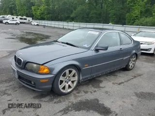 2001 BMW 3 Series 325Ci z VIN WBABN33461JW48543, wystawiony jako Copart lot #58722205 z przebiegiem 188 213 mil mil oraz Szkoda całkowita • Salvage title. Historia ofert i sprzedaży dostępna na DreamBid. Obrazek 1.