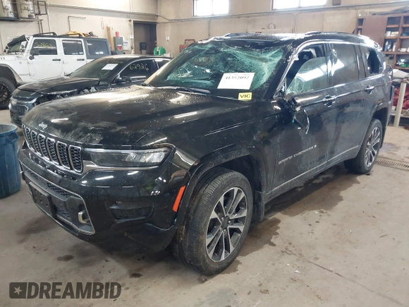 2021 Jeep Grand Cherokee Overland with VIN 1C4RJKDG8M8164904, listed as a IAAI auction lot 41352092 with 57,707 mi miles and . Bid and sale history available at DreamBid. Image 17.