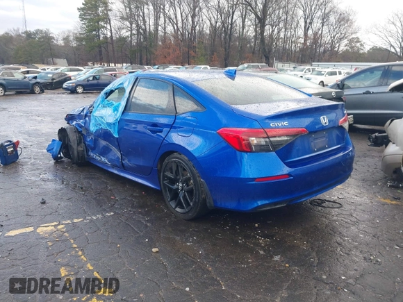2023 Honda Civic Sedan Sport with VIN 2HGFE2F51PH525165, listed as a IAAI auction lot 41375392 with 77,228 mi miles. Bid and sale history available at carsss.com. Image 3.