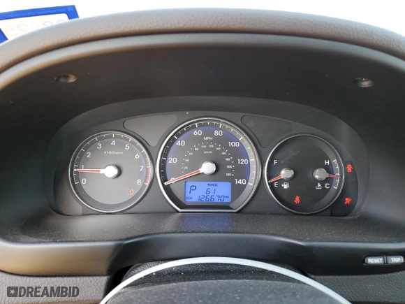 2010 Hyundai Santa Fe GLS with VIN 5NMSG3ABXAH403930, listed as a Copart auction lot 52606675 with 126,670 mi miles and Salvage Title. Bid and sale history available at carsss.com. Image 9.