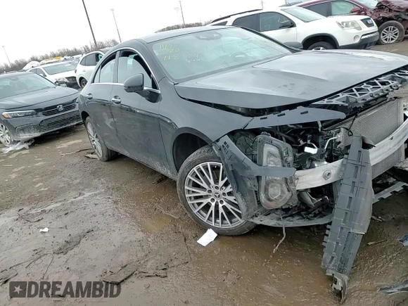 2022 Mercedes-Benz CLA 250 with VIN W1K5J4HB2NN299023, listed as a Copart auction lot 47099725 with 35,174 mi miles and Salvage title. Bid and sale history available at DreamBid. Image 10.