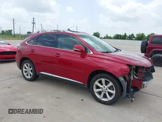 2010 Lexus RX 350 with VIN JTJZK1BAXA2408960, listed as a IAAI auction lot 42624601 with 167,468 mi miles and . Bid and sale history available at DreamBid. Image 1.