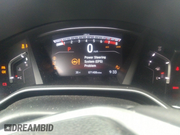 2019 Honda CR-V EX-L with VIN 5J6RW1H89KL006607, listed as a IAAI auction lot 41558933 with 71,408 mi miles. Bid and sale history available at carsss.com. Image 16.