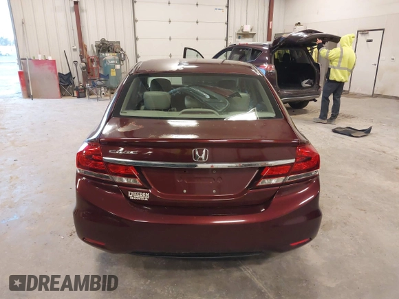 2014 Honda Civic Sedan EX with VIN 19XFB2F8XEE084520, listed as a IAAI auction lot 41851146 with 86,607 mi miles. Bid and sale history available at carsss.com. Image 16.