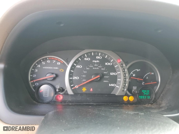 2004 Honda Pilot EX with VIN 2HKYF18604H542322, listed as a Copart auction lot 44410625 with 289,378 mi miles and Salvage Title. Bid and sale history available at carsss.com. Image 9.