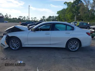 2024 BMW 3 Series 330i with VIN 3MW69FF07R8E63764, listed as a IAAI auction lot 41428605 with 5,355 mi miles. Bid and sale history available at carsss.com. Image 14.