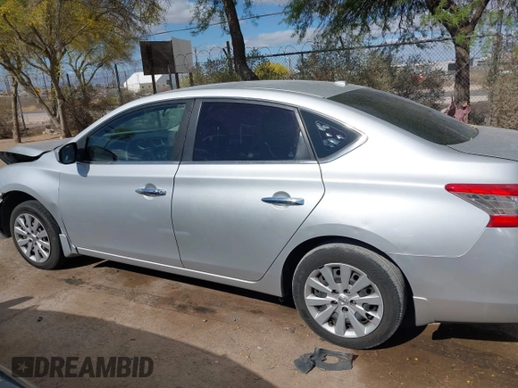 2015 Nissan Sentra SV with VIN 3N1AB7AP0FL668396, listed as a IAAI auction lot 42073977 with 159,280 mi miles. Bid and sale history available at carsss.com. Image 15.