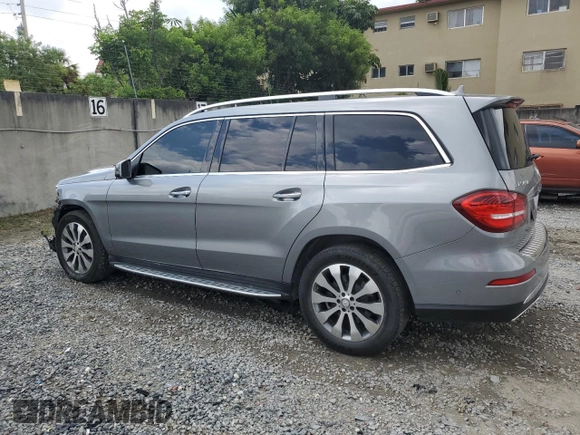 2017 Mercedes-Benz GLS 450 with VIN 4JGDF6EE5HA760790, listed as a Copart auction lot 56671104 with 91,131 mi miles and Salvage Title. Bid and sale history available at DreamBid. Image 2.