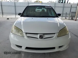 2005 Honda Civic LX with VIN 2HGES165X5H614941, listed as a Copart auction lot 51648795 with 107,218 mi miles and Salvage Title. Bid and sale history available at DreamBid. Image 5.