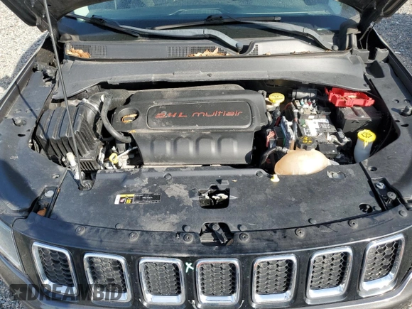 2020 Jeep Compass Latitude with VIN 3C4NJCBB4LT102217, listed as a Copart auction lot 59883755 with 56,257 mi miles and Non repairable. Bid and sale history available at DreamBid. Image 12.
