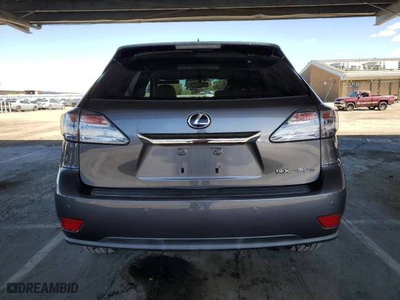 2012 Lexus RX 450h with VIN JTJBC1BA1C2435160, listed as a Copart auction lot 47301075 with 81,352 mi miles and Salvage Title. Bid and sale history available at carsss.com. Image 6.