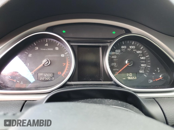 2015 Audi Q7 Premium Plus with VIN WA1LGAFEXFD027316, listed as a Copart auction lot 56501475 with 96,653 mi miles and Clean Title. Bid and sale history available at DreamBid. Image 9.