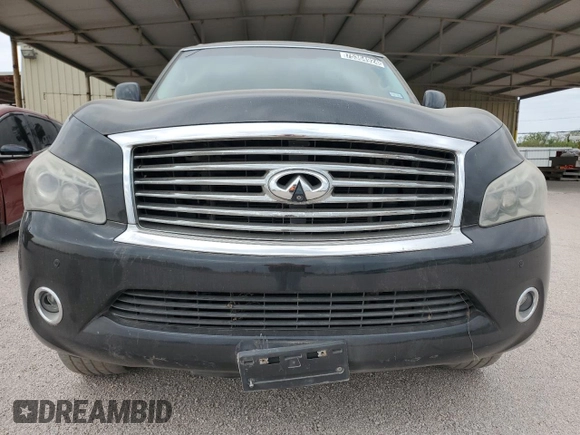 2012 Infiniti QX56 8-passenger with VIN JN8AZ2ND3C9716249, listed as a Copart auction lot 75364924 with 0 mi miles and Clean Title. Bid and sale history available at carsss.com. Image 5.