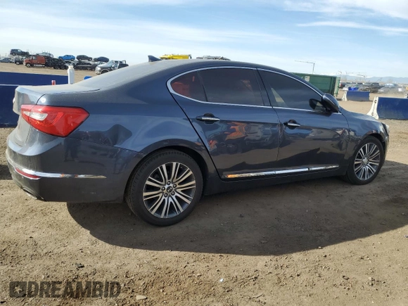 2014 Kia Cadenza Premium with VIN KNALN4D7XE5145311, listed as a Copart auction lot 48396535 with 193,301 mi miles and Salvage Title. Bid and sale history available at carsss.com. Image 3.