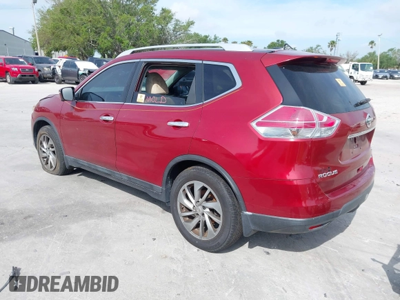 2014 Nissan Rogue SV with VIN 5N1AT2MT6EC780907, listed as a IAAI auction lot 41884181 with Not Provided miles and . Bid and sale history available at carsss.com. Image 3.