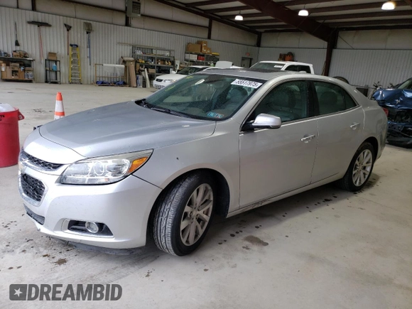 2016 Chevrolet Malibu LTZ with VIN 1G11E5SA3GU125143, listed as a Copart auction lot 55517975 with 112,948 mi miles and Salvage Title. Bid and sale history available at DreamBid. Image 1.