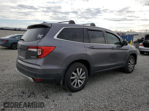 2020 Honda Pilot EX z VIN 5FNYF6H35LB011844, wystawiony jako Copart lot #50884925 z przebiegiem 62 852 mil mil oraz Szkoda całkowita • Salvage title. Historia ofert i sprzedaży dostępna na DreamBid. Obrazek 3.