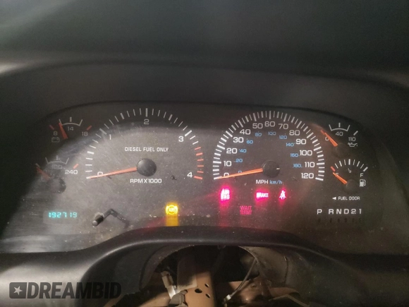 2001 Dodge 2500 with VIN 3B7KC23621G769897, listed as a Copart auction lot 48197045 with 192,719 mi miles and Non repairable. Bid and sale history available at DreamBid. Image 9.