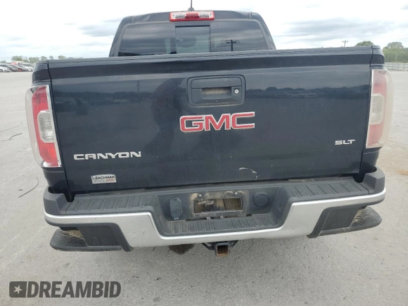 2017 GMC Canyon 4WD SLT with VIN 1GTP6DE12H1197829, listed as a Copart auction lot 43533765 with 117,149 mi miles and Salvage Title. Bid and sale history available at carsss.com. Image 6.