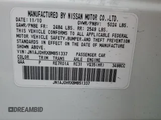 2011 Infiniti EX Journey с VIN JN1AJ0HRXBM851337, выставлен на аукционе Copart как лот 54880275 с пробегом 216 360 миль миль и Списание • Salvage title. История ставок и продаж доступна на DreamBid. Изображение 12.