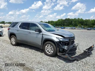 2023 Chevrolet Traverse LS with VIN 1GNERFKW8PJ278754, listed as a Copart auction lot 56452164 with 18,627 mi miles and Salvage Title. Bid and sale history available at carsss.com. Image 4.