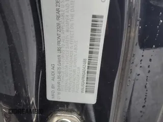 2016 Audi A5 Premium Plus z VIN WAUSGAFR9GA042488, wystawiony jako Copart lot #57220285 z przebiegiem 52 671 mil mil oraz Szkoda całkowita • Salvage title. Historia ofert i sprzedaży dostępna na DreamBid. Obrazek 12.