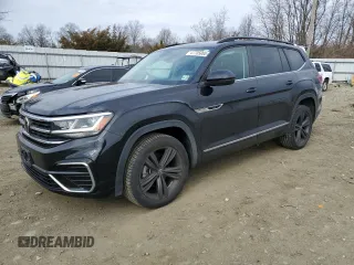 2021 Volkswagen Atlas SE with VIN 1V2RR2CAXMC538365, listed as a Copart auction lot 47705065 with 33,673 mi miles and Salvage title. Bid and sale history available at DreamBid. Image 1.
