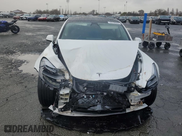 2023 Tesla Model 3 with VIN 5YJ3E1EAXPF544233, listed as a Copart auction lot 44790245 with 32,098 mi miles and Salvage title. Bid and sale history available at DreamBid. Image 5.