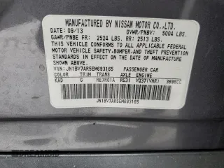 2014 Infiniti Q50 Premium with VIN JN1BV7AR5EM693165, listed as a Copart auction lot 44859235 with 0 mi miles and Salvage Title. Bid and sale history available at carsss.com. Image 12.