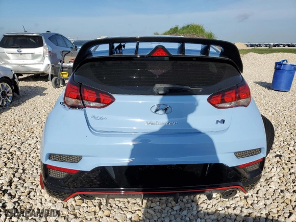 2019 Hyundai Veloster N with VIN KMHT36AH0KU001698, listed as a Copart auction lot 63129924 with 33,562 mi miles and Salvage Title. Bid and sale history available at carsss.com. Image 6.
