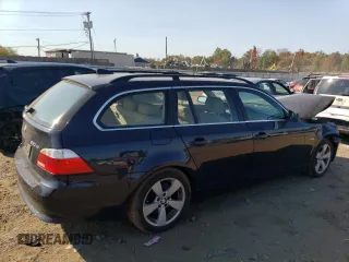 2006 BMW 5 Series 530xi with VIN WBANN73546CN02635, listed as a Copart auction lot 75510184 with Not Provided miles and Salvage Title. Bid and sale history available at DreamBid. Image 3.