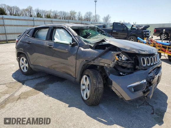 2018 Jeep Compass Latitude с VIN 3C4NJDBB8JT179546, выставлен на аукционе Copart как лот 53488785 с пробегом 67 033 миль миль и Списание • Salvage title. История ставок и продаж доступна на DreamBid. Изображение 4.