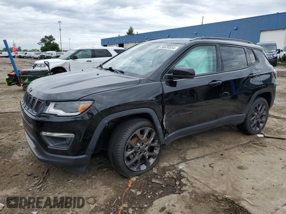 2019 Jeep Compass High Altitude z VIN 3C4NJDCB1KT761634, wystawiony jako Copart lot #56630554 z przebiegiem 71 083 mil mil oraz Nie do naprawy • Non repairable. Historia ofert i sprzedaży dostępna na DreamBid. Obrazek 1.
