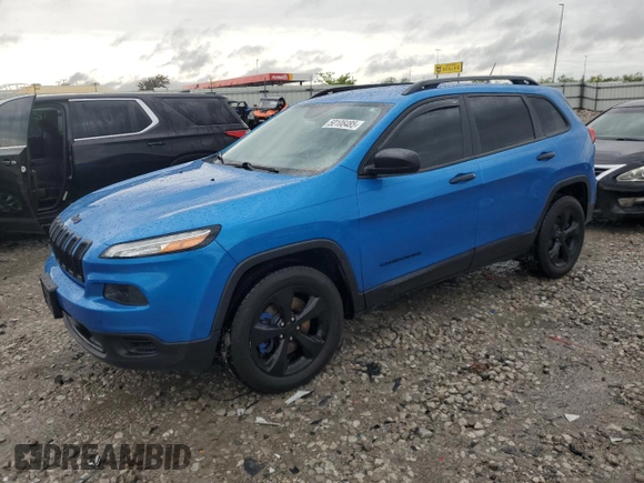 2017 Jeep Cherokee Altitude z VIN 1C4PJMASXHW657724, wystawiony jako Copart lot #50106485 z przebiegiem 81 085 mil mil oraz Szkoda całkowita • Salvage title. Historia ofert i sprzedaży dostępna na DreamBid. Obrazek 1.