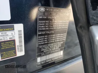 2017 Land Rover Range Rover z VIN SALGS5FE6HA346433, wystawiony jako Copart lot #59935885 z przebiegiem 82 931 mil mil oraz Szkoda całkowita • Salvage title. Historia ofert i sprzedaży dostępna na DreamBid. Obrazek 13.