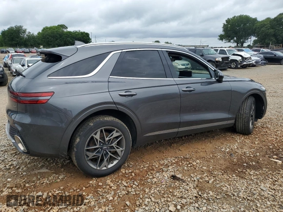 2022 Genesis GV70 2.5T with VIN KMUMADTBXNU030039, listed as a Copart auction lot 58496015 with 63,773 mi miles and Salvage title. Bid and sale history available at DreamBid. Image 3.