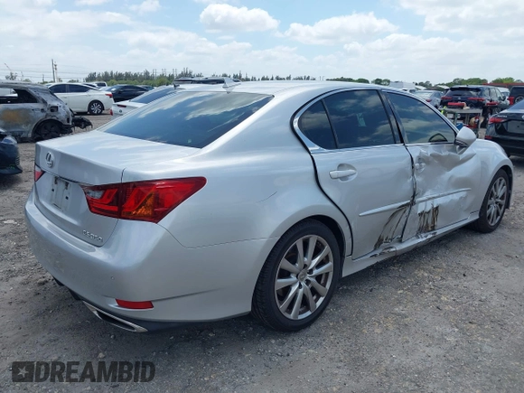 2014 Lexus GS 350 with VIN JTHBE1BL7E5036543, listed as a IAAI auction lot 42115869 with 130,300 mi miles and . Bid and sale history available at DreamBid. Image 4.