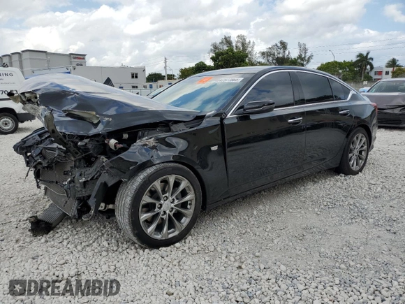 2021 Cadillac CT5 Premium Luxury with VIN 1G6DN5RK4M0144115, listed as a Copart auction lot 47977965 with 73,122 mi miles and Non Repairable. Bid and sale history available at DreamBid. Image 1.