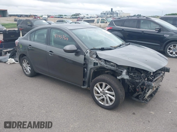 2013 Mazda 3 i Touring with VIN JM1BL1V79D1832397, listed as a IAAI auction lot 42437514 with 91,573 mi miles and . Bid and sale history available at DreamBid. Image 1.