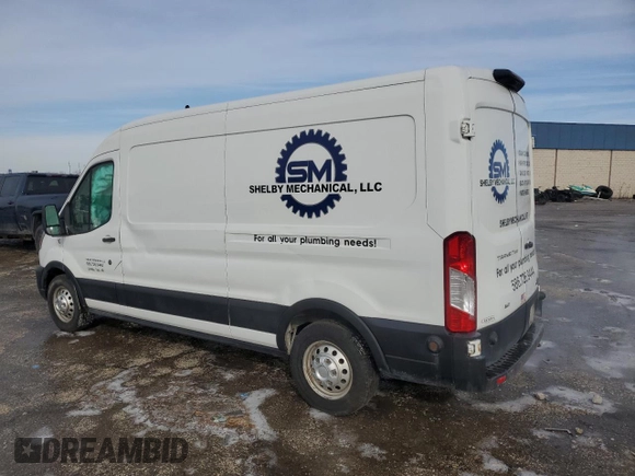2020 Ford Transit Cargo with VIN 1FTBR2C88LKA01305, listed as a Copart auction lot 43943315 with 125,861 mi miles and Non Repairable. Bid and sale history available at carsss.com. Image 2.