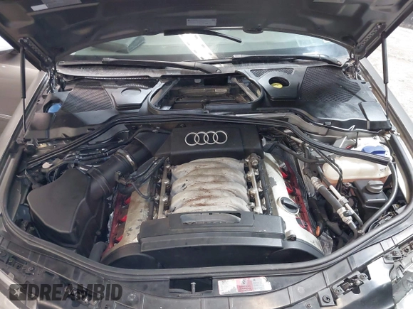 2005 Audi A8 L with VIN WAUML44E75N010117, listed as a IAAI auction lot 41523759 with 125,431 mi miles. Bid and sale history available at carsss.com. Image 10.