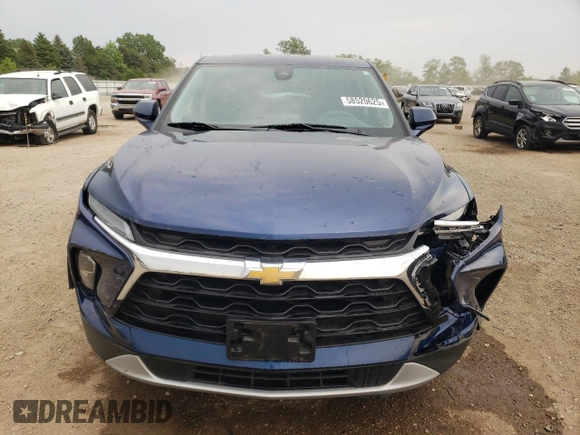 2023 Chevrolet Blazer LT with VIN 3GNKBHR4XPS101368, listed as a Copart auction lot 58520625 with 22,155 mi miles and Salvage title. Bid and sale history available at DreamBid. Image 5.